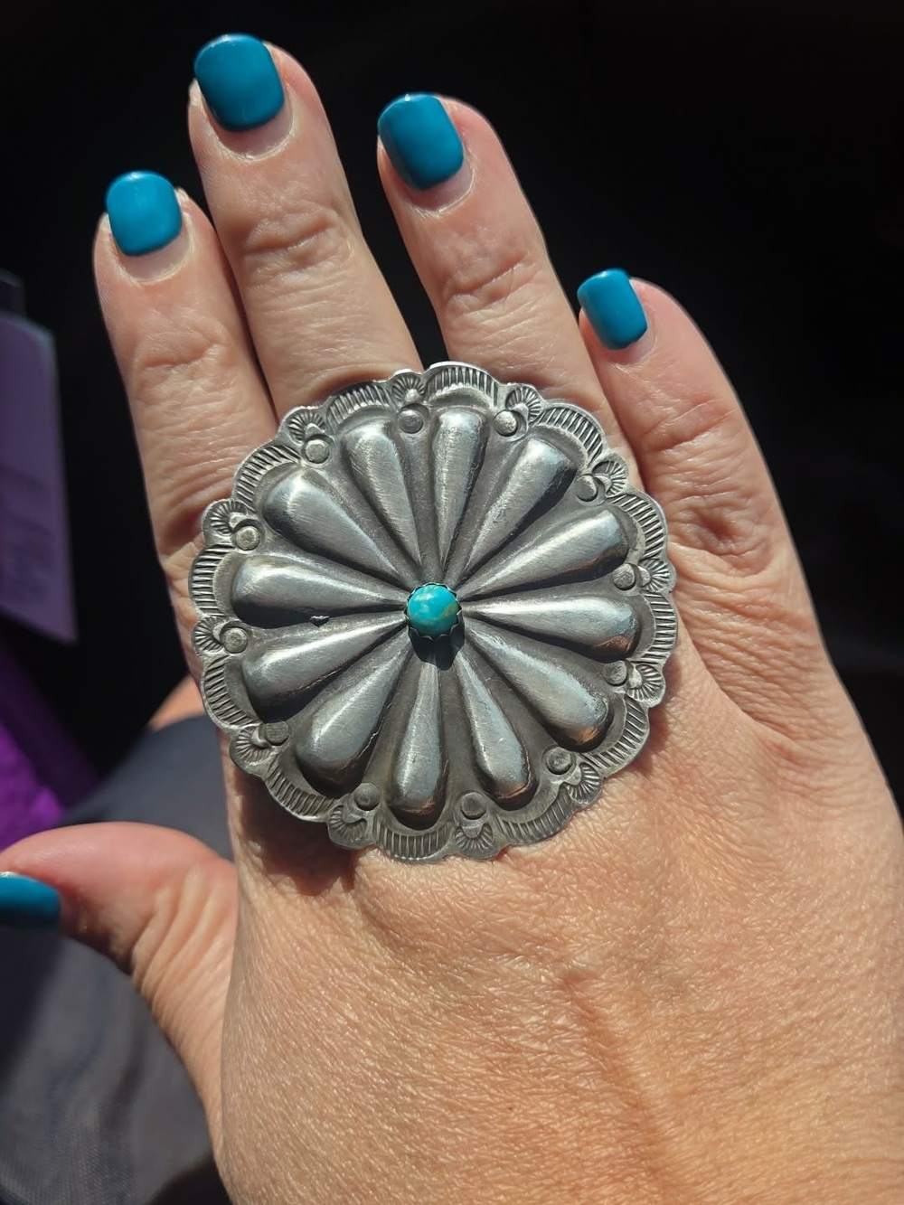 Landon Benally Extra Large Concho Ring